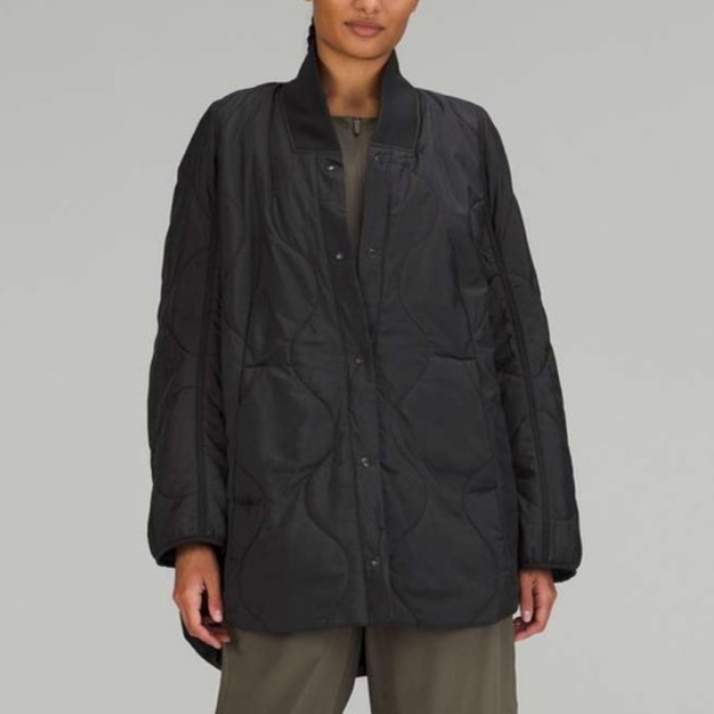 Lululemon Quilted Light Insulation Jacket Trench Coat Athletica Primaloft